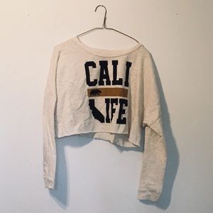 Cali Life Cropped Sweatshirt